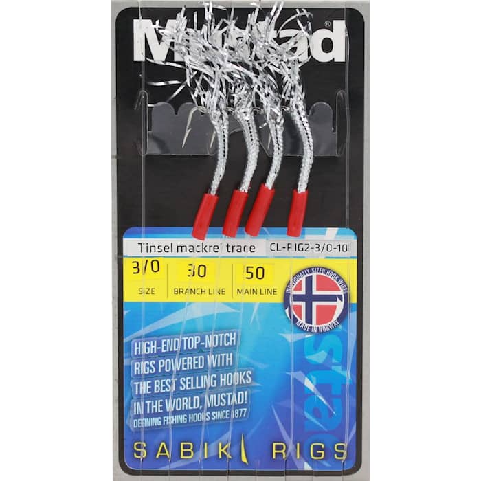 Mustad Tinsel Mackerel Trace 3/0