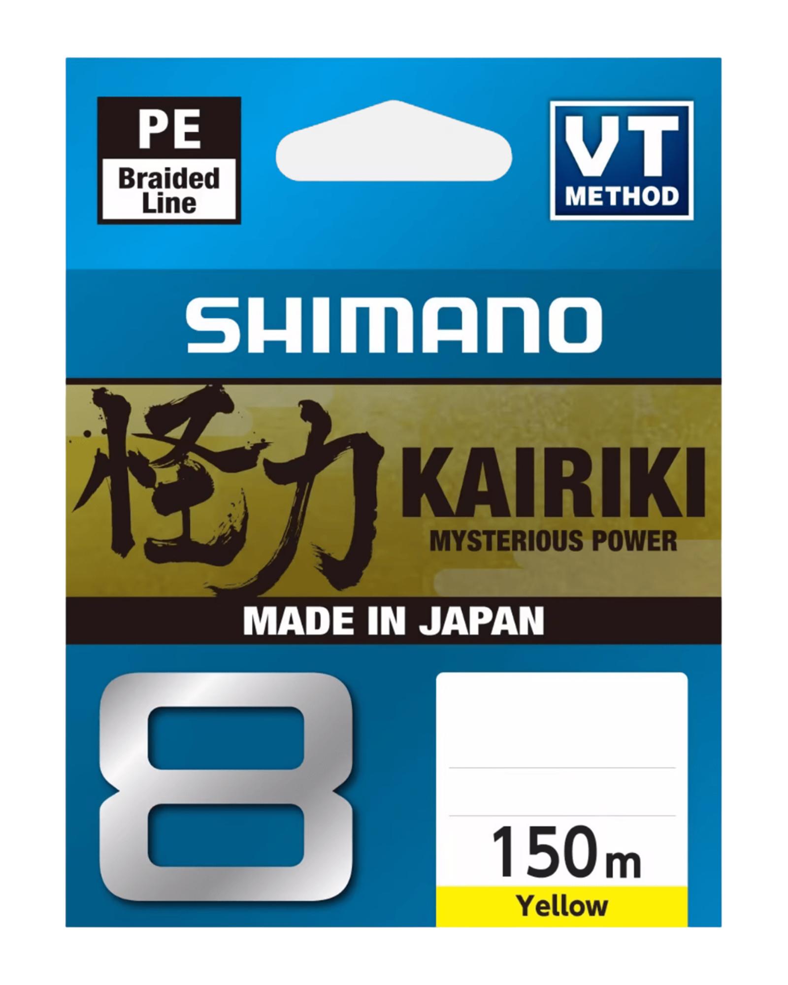 Shimano Kairiki 8 150m 0.28mm Yellow