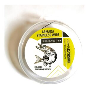 Armada Stainless Wire 10 m tafswire med hylsor