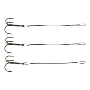 Armada Tackle Stinger 1x7 i tre-pack med trekrok på svart nylonbelagd wire