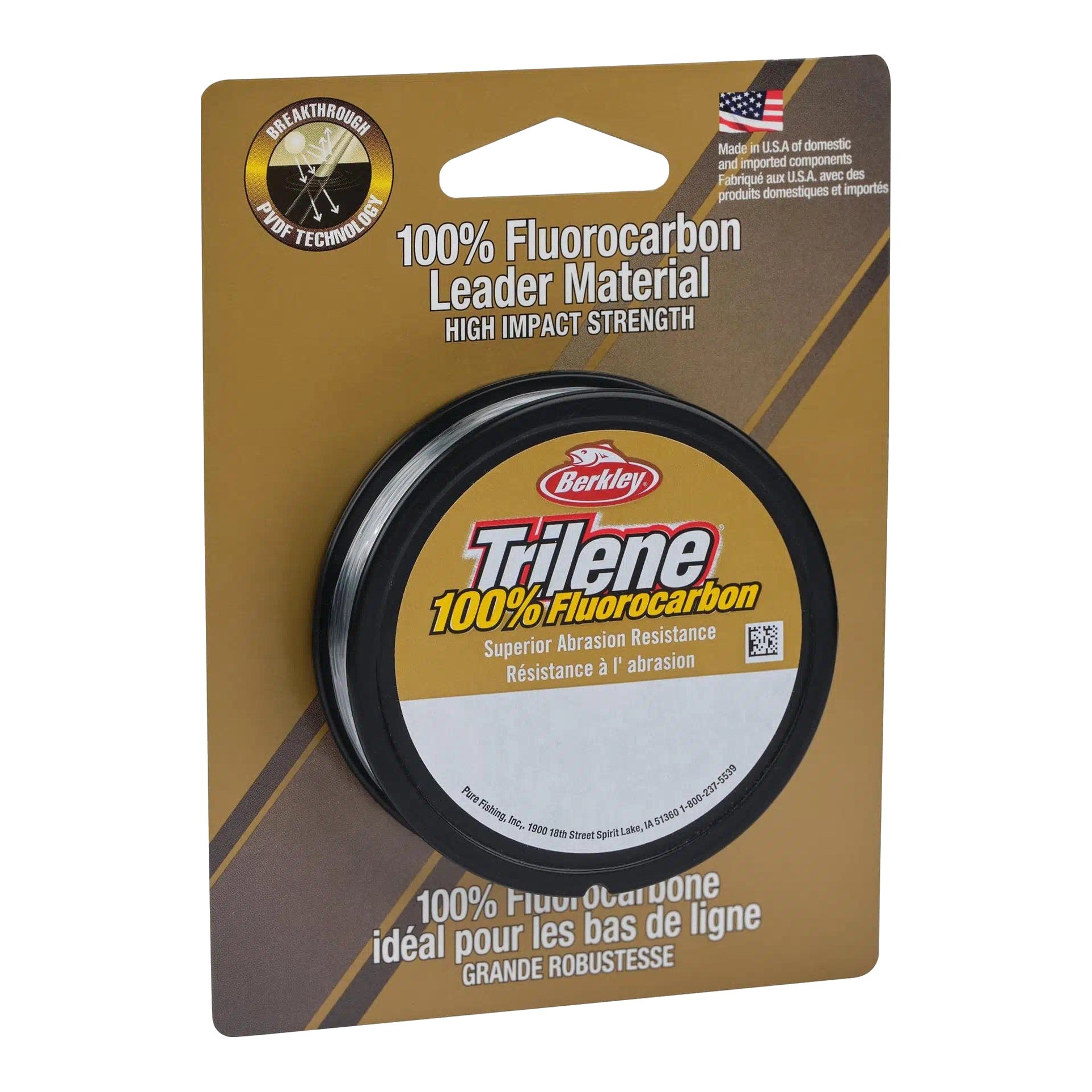 Berkley Trilene 100% Fluorocarbon Leader Material 25 m klar