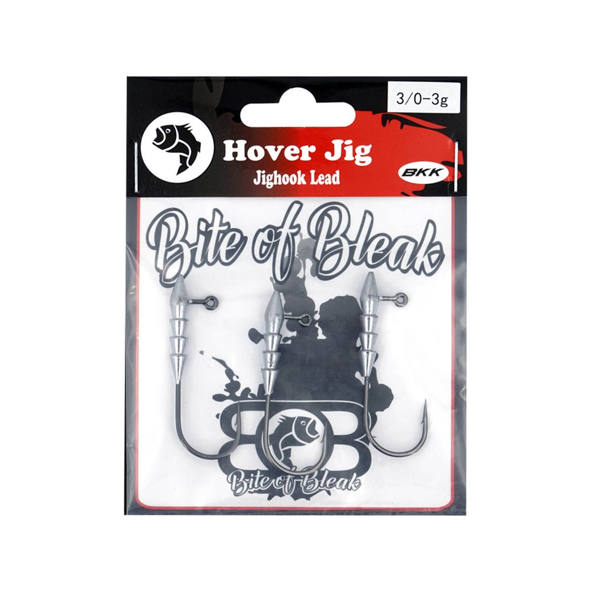 Bite of Bleak Hover Jig jiggskalle med blyvikt, tre i förpackningen