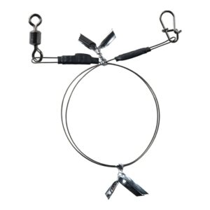 BKK 7x7 Wire Leader Allround färdig ståltafs med lekande och Duolock Snap