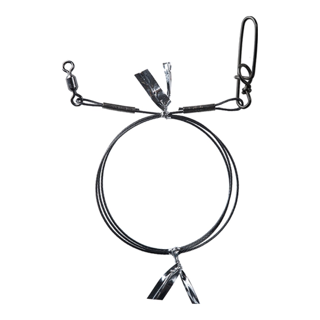 BKK 7x7 Wire Leader HD gäddtafs med lekande och Pike Snap