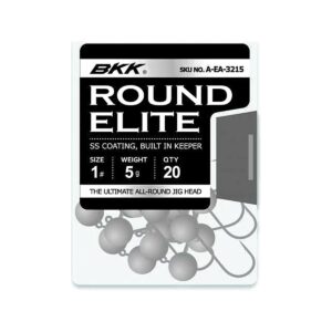BKK Round Elite jiggskalle i storpack med 20 st
