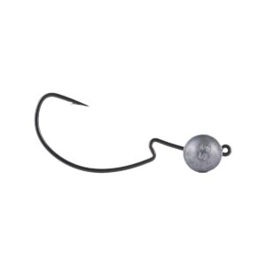 BKK Silent Chaser 1X EWG Round Head jiggskalle – rund skalle med offsetkrok och extra bred böj