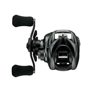 Daiwa 24 Tatula SV TW 100HL vänstervevad multirulle sedd bakifrån med TWS och SV Boost