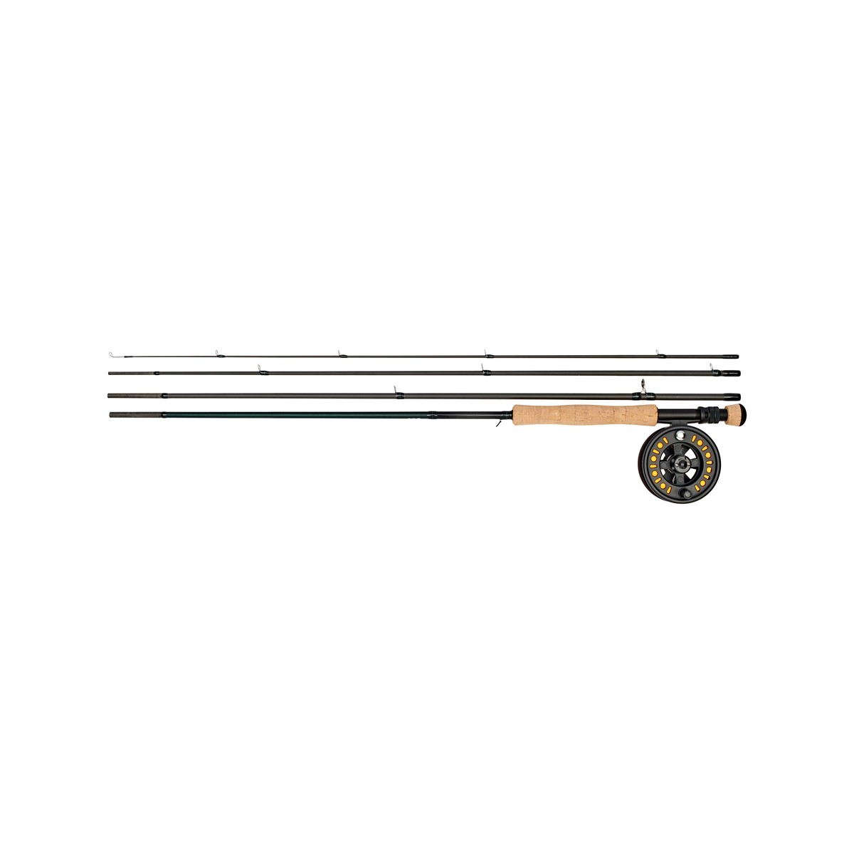 Daiwa D Fly Combo flugfiskeset med fyrdelat flugspö och flugrulle