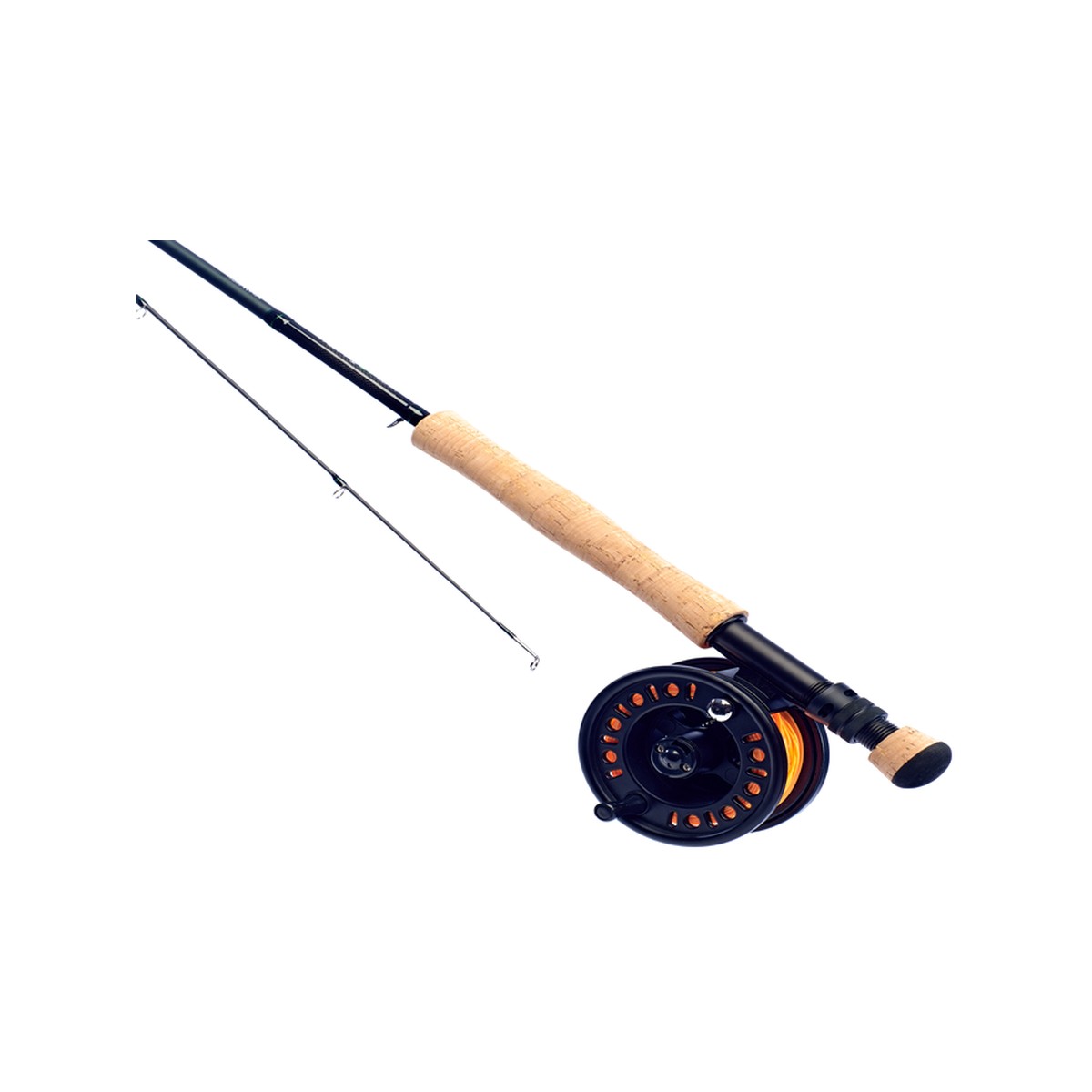 Flugspö med korkhandtag och flugrulle i Daiwa D Fly Combo