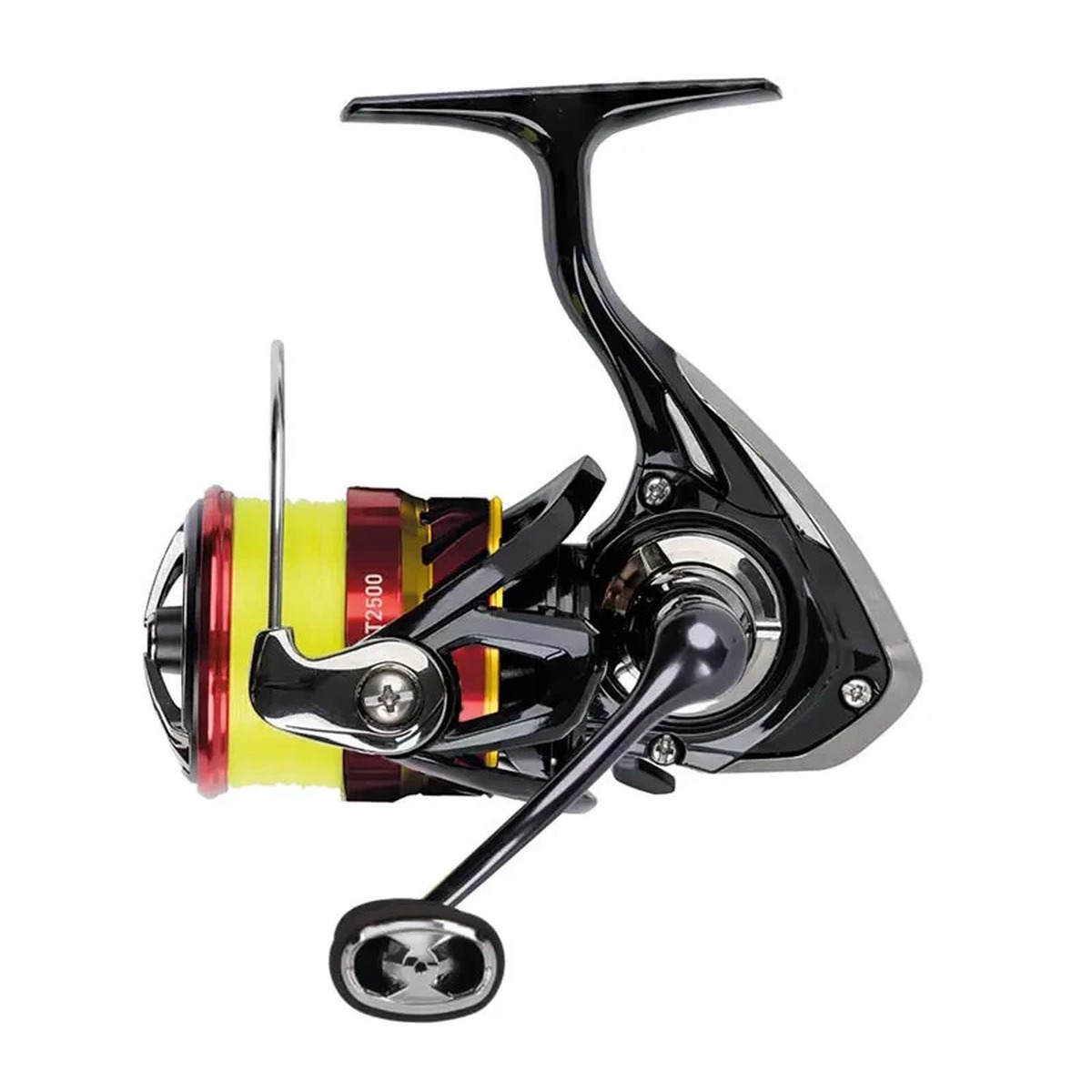 Daiwa Samurai LT 2500 haspelrulle färdigspolad med gul J-Braid x4 0,17 mm flätlina