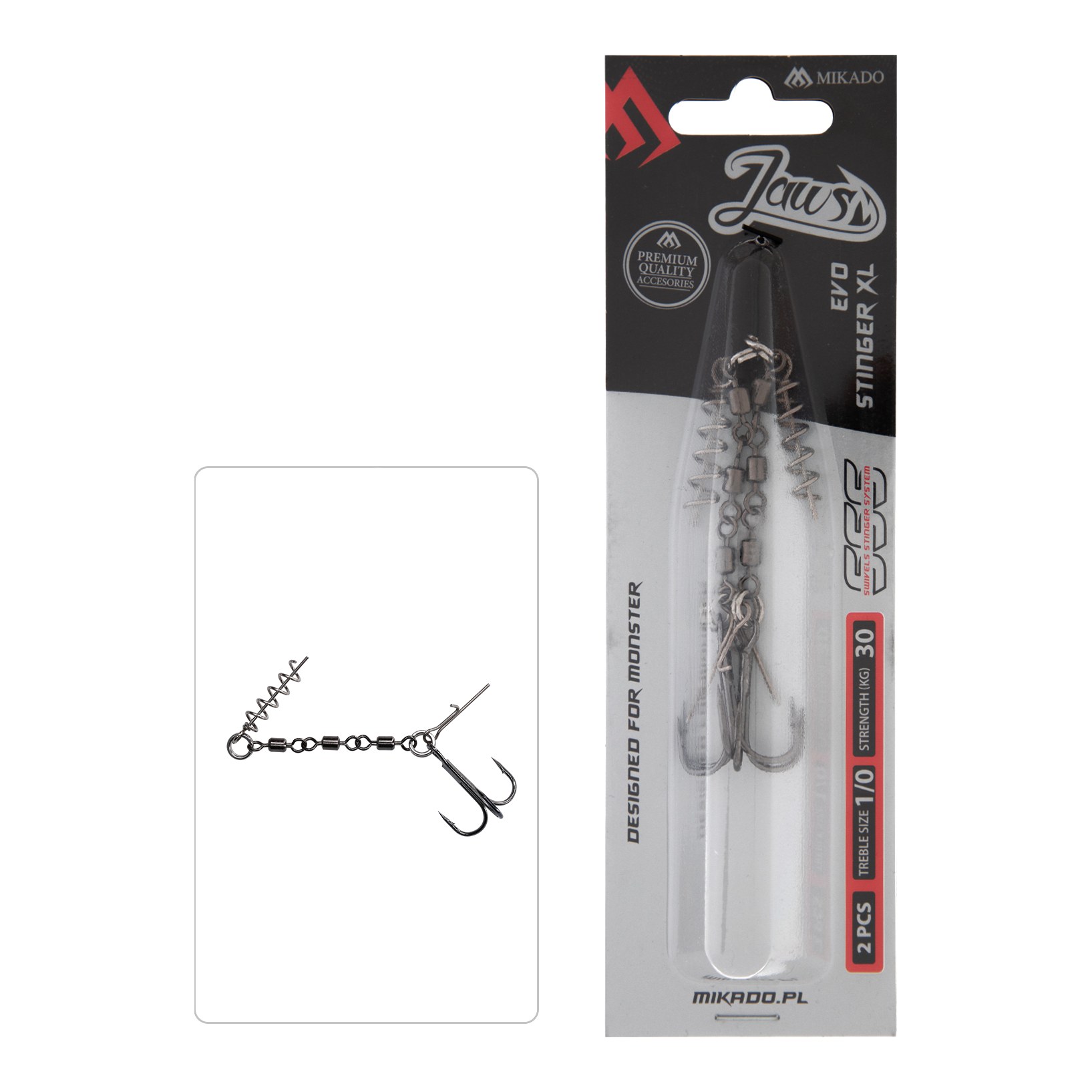 Mikado Jaws Evo Stinger XL för större gäddbeten