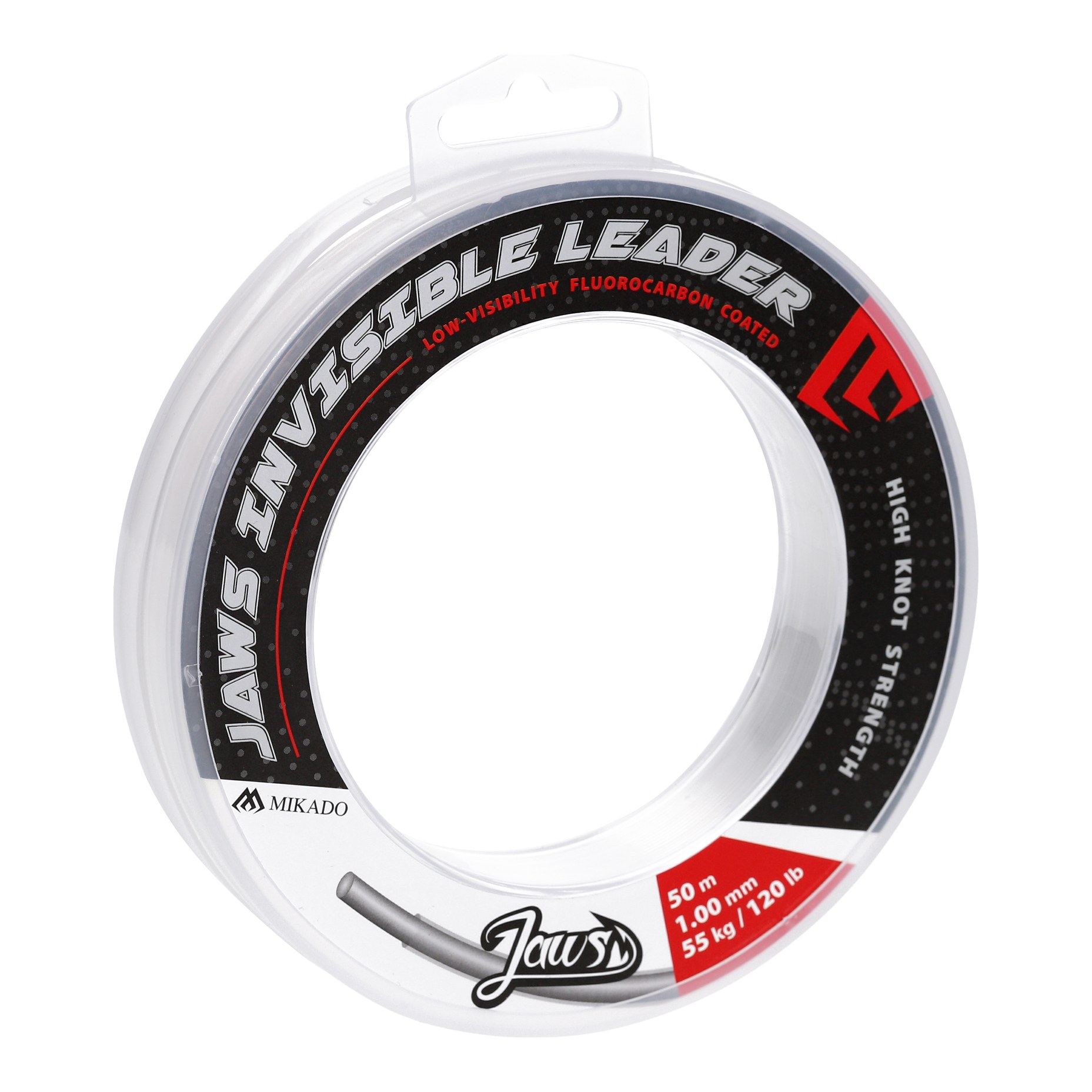 Mikado Jaws Invisible Leader tafsmaterial i fluorocarbon 50 m