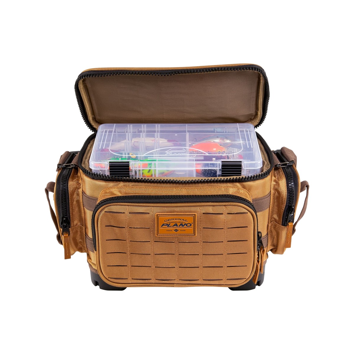 Plano Guide Series Tackle Bag 3600 öppen med StowAway-askar