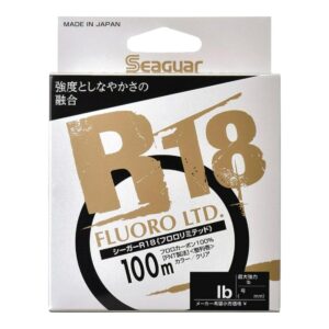 Seaguar R18 Fluoro Ltd 100 m fluorocarbonlina i förpackning